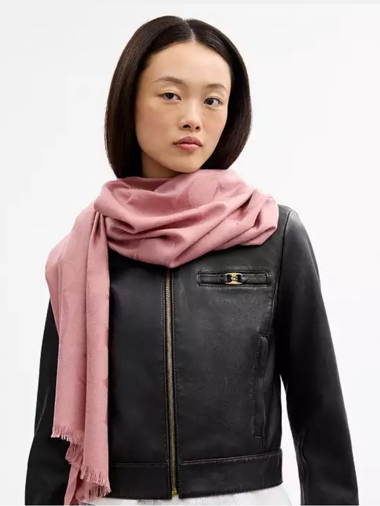 Coach Accessories - COACH Signature Wrap Wool and Silk Scarf